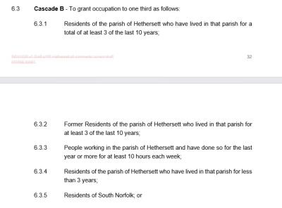 S106 Criteria