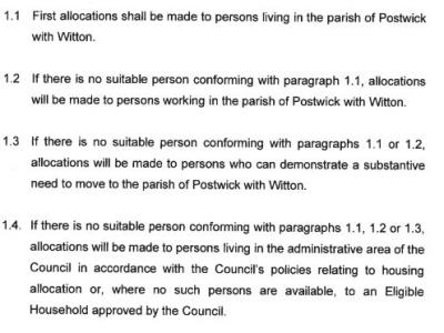 Local Letting Policy